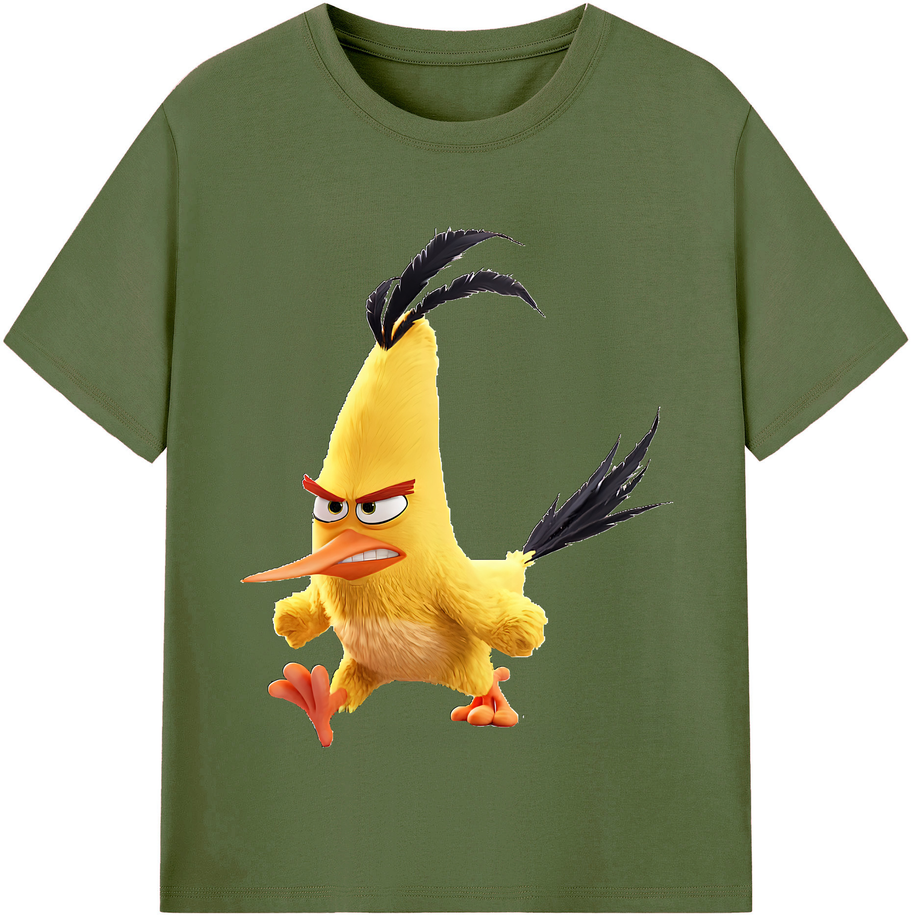 （画像用） Angry Birds アングリーバード 綿100％半袖Tシャツ（フロントプリント）